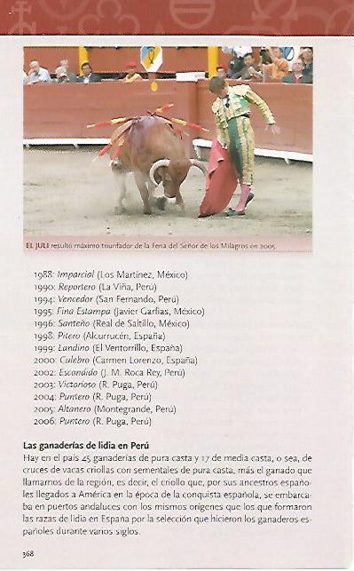 LAMINA COSSIO 50934: El Juli en Lima en 2005