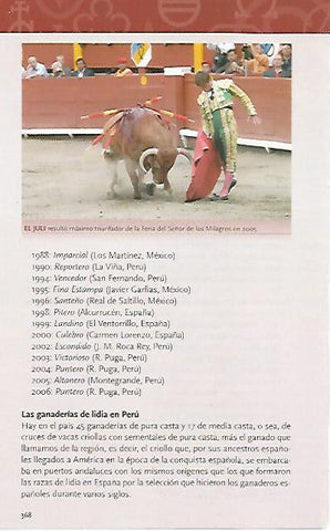 LAMINA COSSIO 50934: El Juli en Lima en 2005