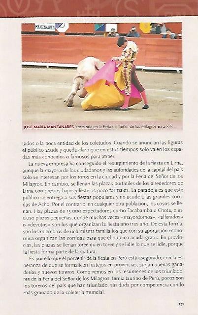 LAMINA COSSIO 50935: Jose Maria Manzanares en Lima en 2006