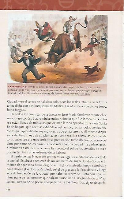 LAMINA COSSIO 50939: La montada en corrida de toros en Bogota