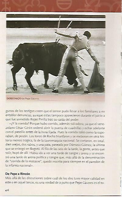 LAMINA COSSIO 50951: Derechazo de Pepe Caceres