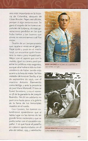 LAMINA COSSIO 50952: Pepe Caceres y Cesar Rincon