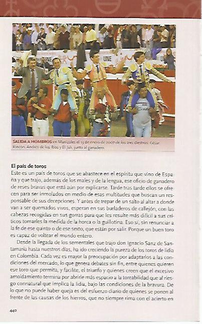LAMINA COSSIO 50963: Cesar Rincon Andres de los Rios y El Juli en Manizales