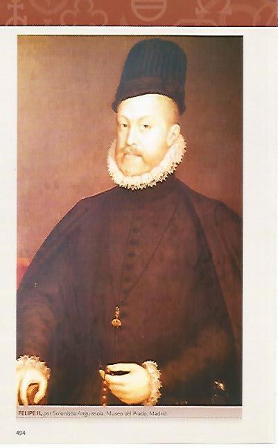 LAMINA COSSIO 50981: Felipe II por Anguissola