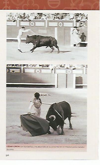 LAMINA COSSIO 50987: Cesar Giron con banderillas