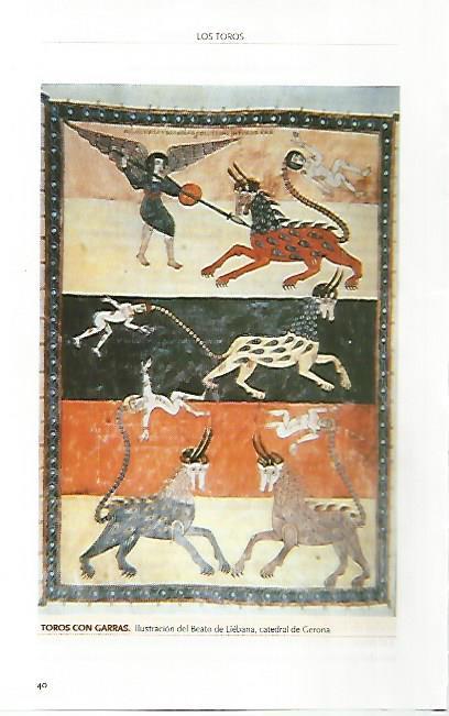 LAMINA COSSIO 51009: Toros con garras del Beato de Liebano