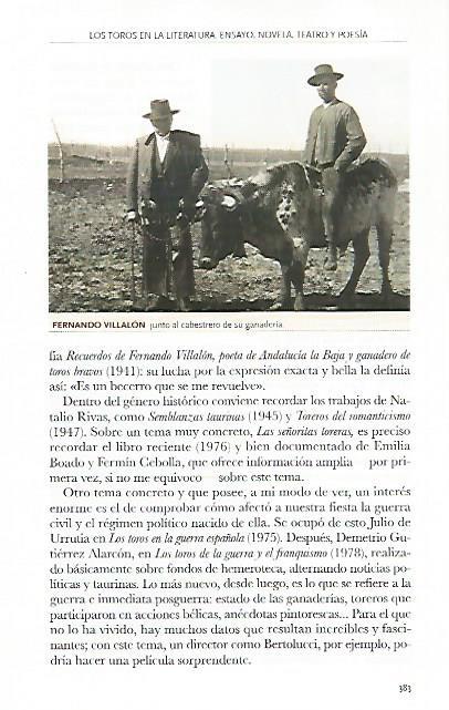 LAMINA COSSIO 51052: Fernando Villalon en su ganaderia