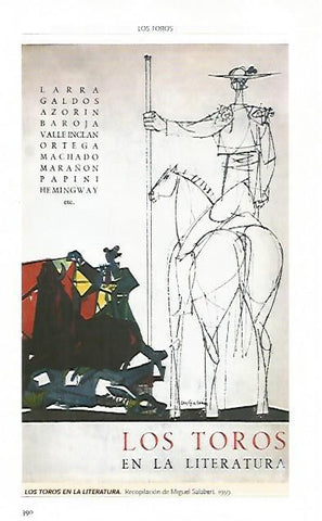 LAMINA COSSIO 51054: Portada de Los toros en la literatura
