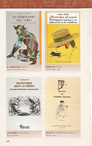 LAMINA COSSIO 51064: Portadas de libros sobre toros