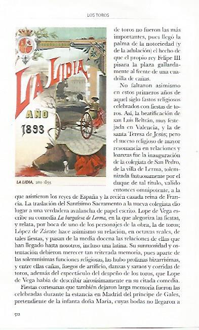 LAMINA COSSIO 51066: Revista La Lidia del año 1893