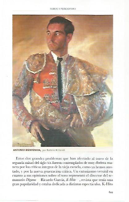 LAMINA COSSIO 51071: Antonio Bienvenida por Romero Ressendi