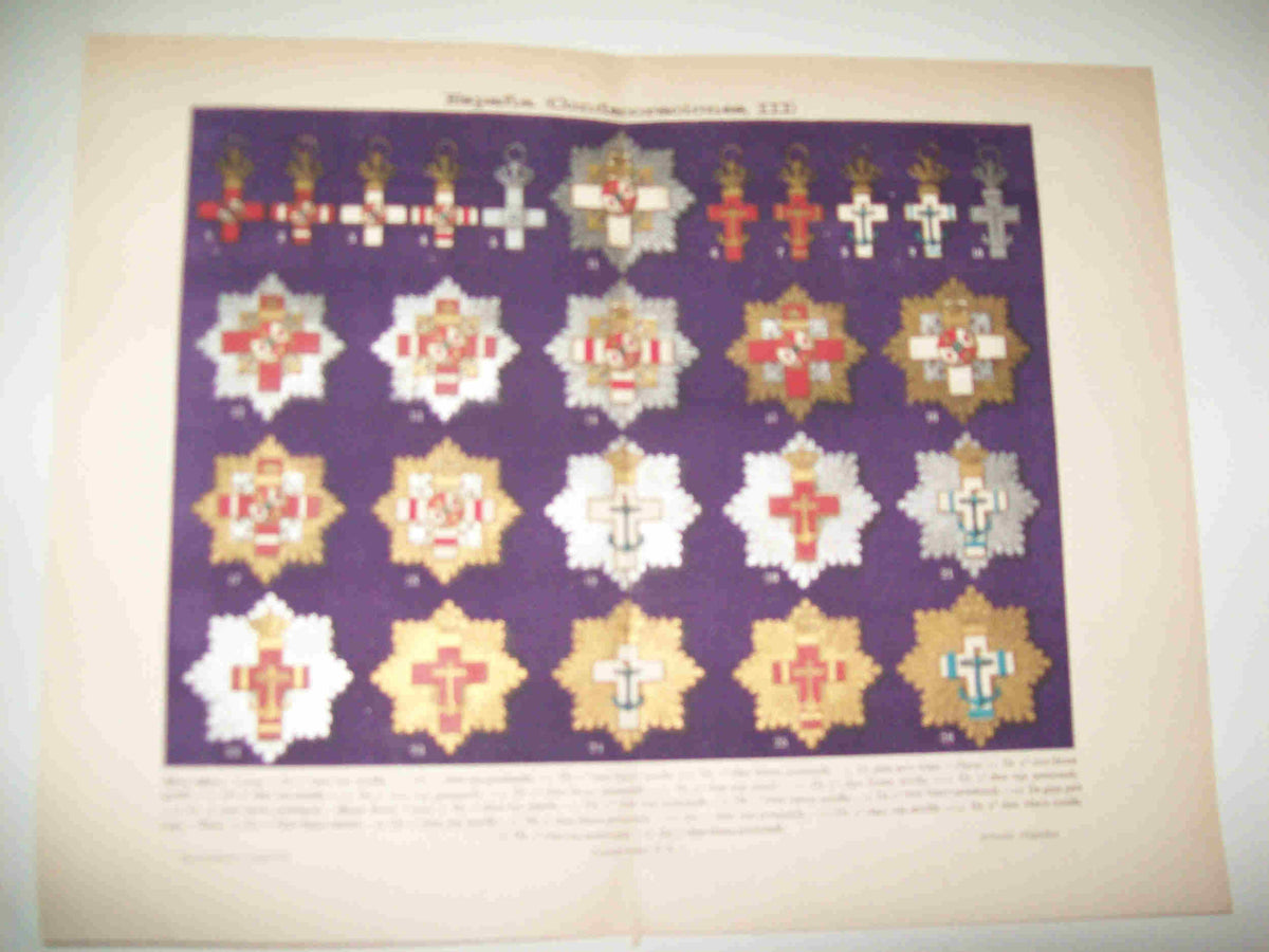 LAMINA ESPASA 19876: Condecoraciones al Merito Militar de España