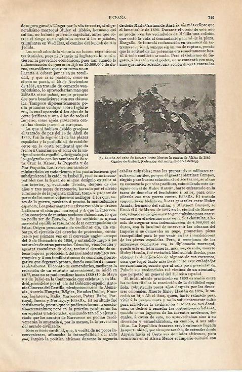 LAMINA ESPASA 19895: Pedro Mur en la guerra de Africa de 1860 por Gisbert
