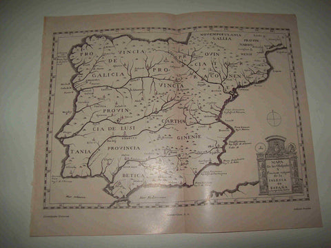 LAMINA ESPASA 19903: Mapa de los Obispados de España