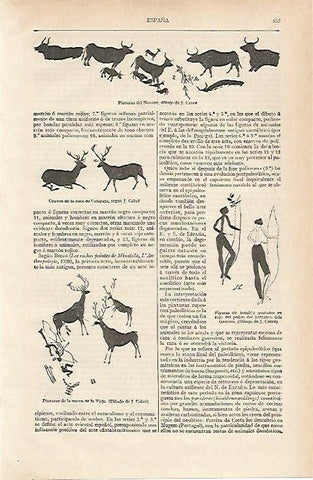 LAMINA ESPASA 19918: Pinturas rupestres de España