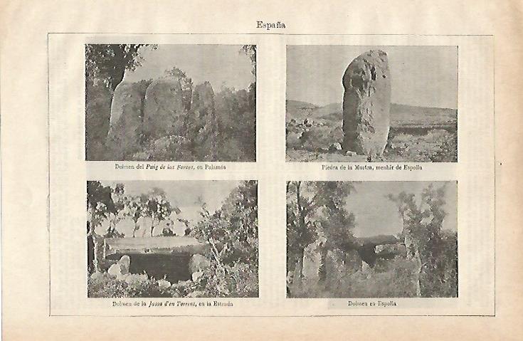 LAMINA ESPASA 19919: Dolmen en Palamos Espolla y Estrada 