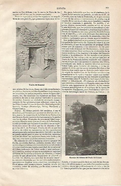 LAMINA ESPASA 19920: Tumba del Romeral