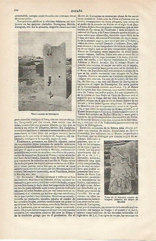 LAMINA ESPASA 19935: Torre romana en Tarragona