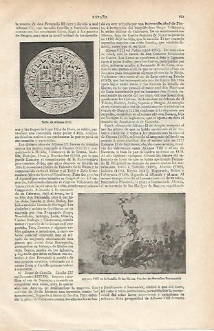 LAMINA ESPASA 19948: Sello de Alfonso VIII