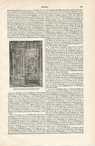 LAMINA ESPASA 19961: Altar de El Tostado de la Catedral de Avila
