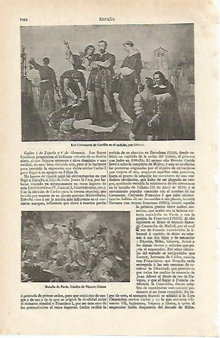 LAMINA ESPASA 19964: Los Comuneros de Castilla en el cadalsopor Gisbert