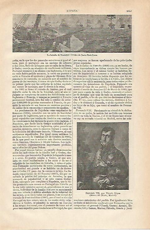 LAMINA ESPASA 19971: La batalla de Trafalgar por Luna