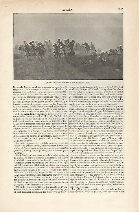 LAMINA ESPASA 19978: La batalla de Orduña por Banda