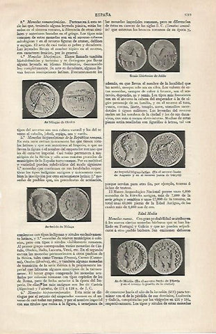 LAMINA ESPASA 20016: Monedas antiguas de España