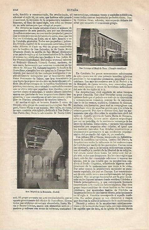 LAMINA ESPASA 20023: San Miguel de la Escalada en Leon