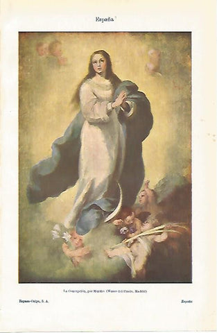 LAMINA ESPASA 20040: La Concepcion por Murillo