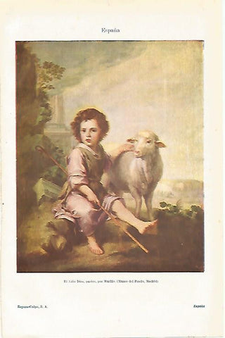 LAMINA ESPASA 20042: El Niño Dios por Murillo