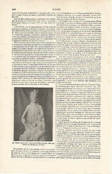 LAMINA ESPASA 20043: La Virgen con el Niño en Lleida