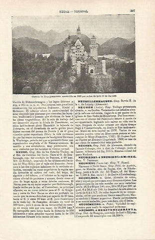 LAMINA ESPASA 20124: Castillo de Luis II de Baviera