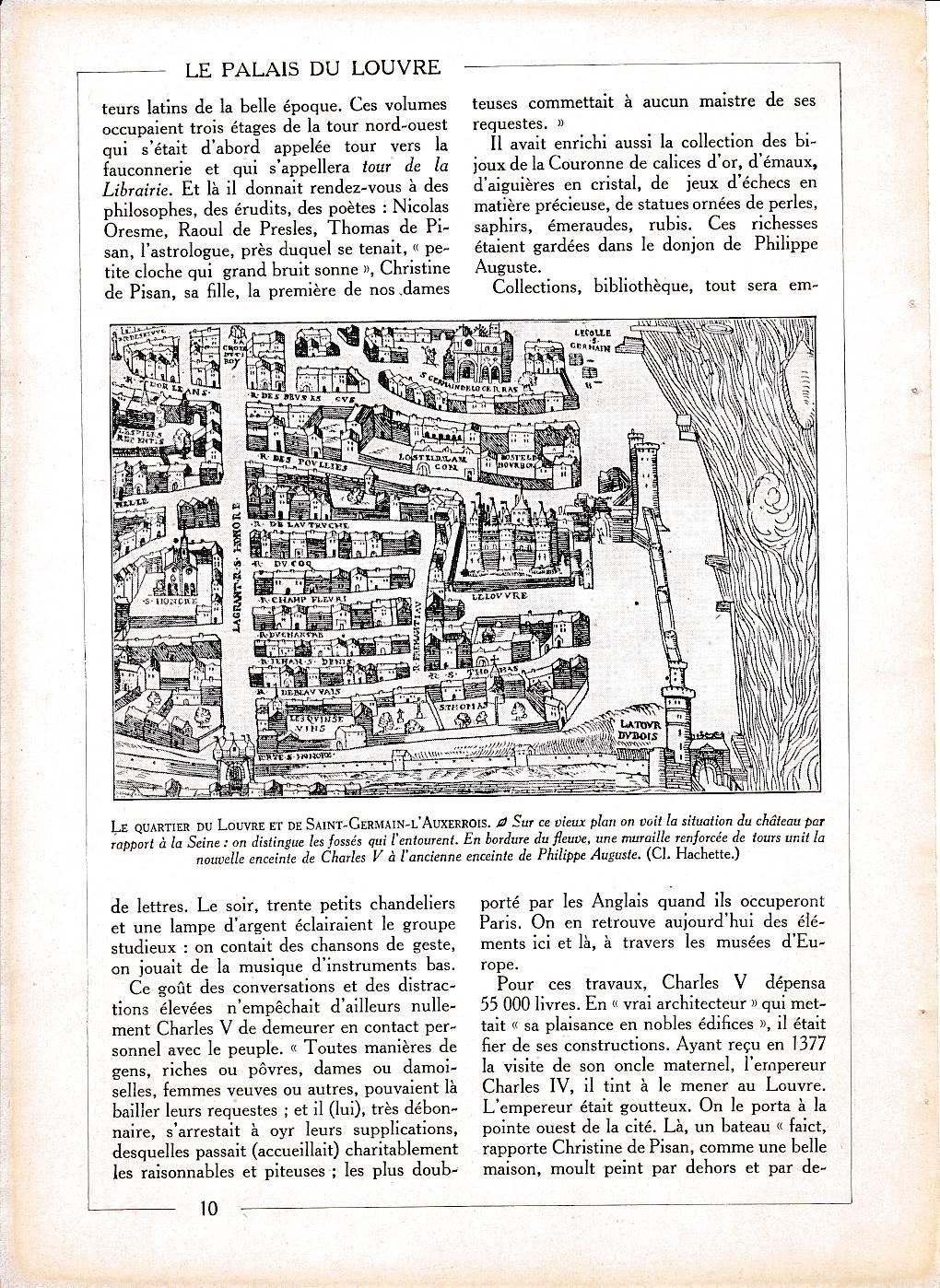 LAMINA 30005: El barrio del Louvre et de Saint Germain -l Auxerrois