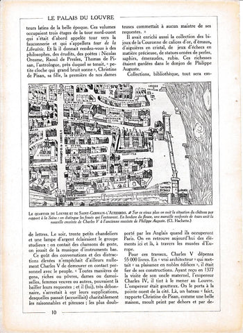 LAMINA 30005: El barrio del Louvre et de Saint Germain -l Auxerrois