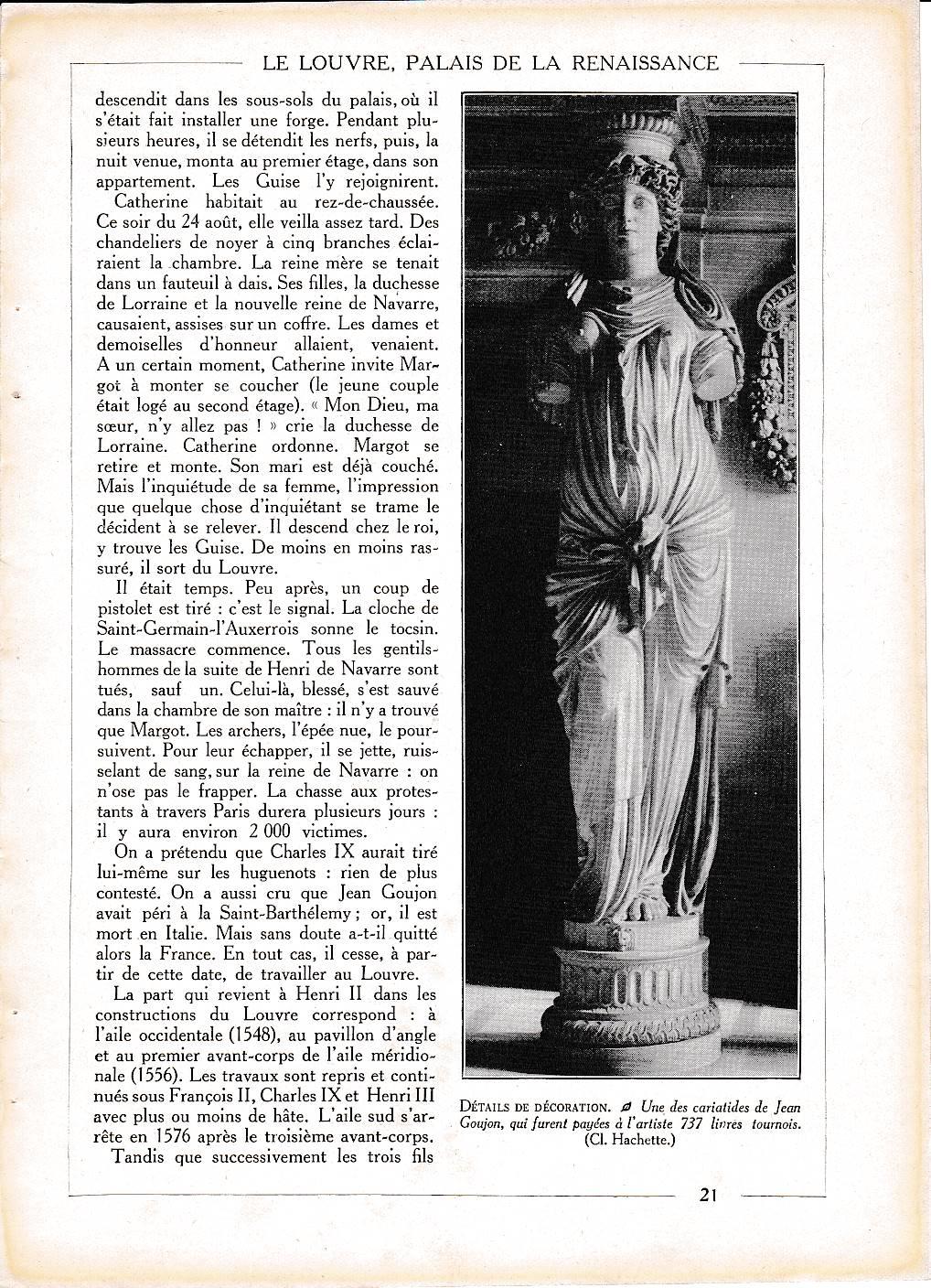 LAMINA 30011: Una de las Cariatides de Juan de Goujon
