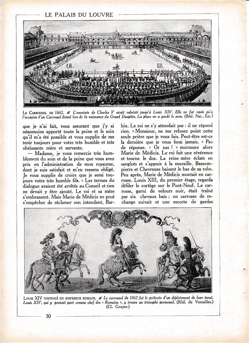 LAMINA 30015: El Carrousel de 1662