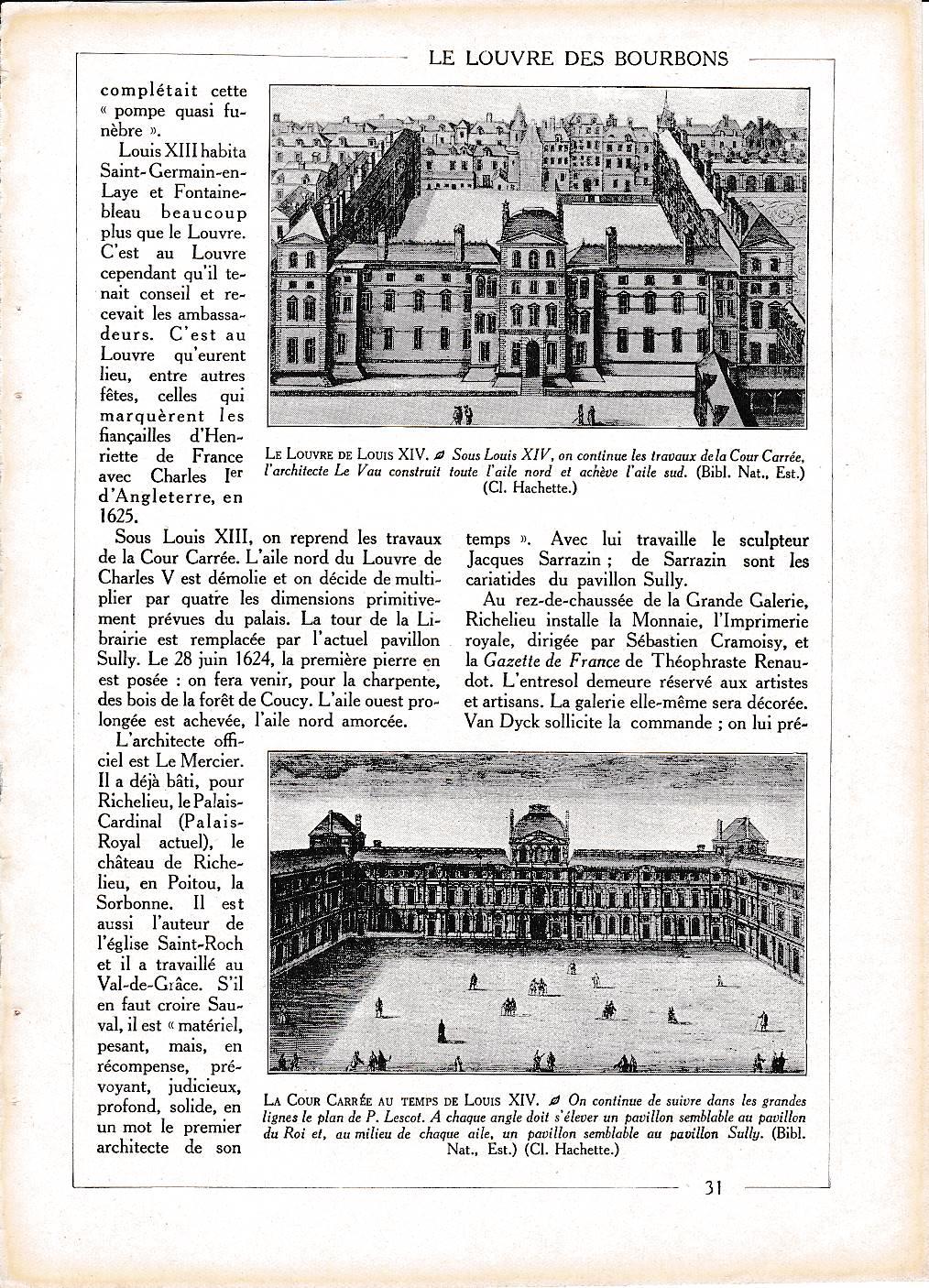 LAMINA 30016: El Louvre de Louis XIV y patio 