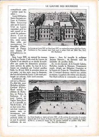 LAMINA 30016: El Louvre de Louis XIV y patio 