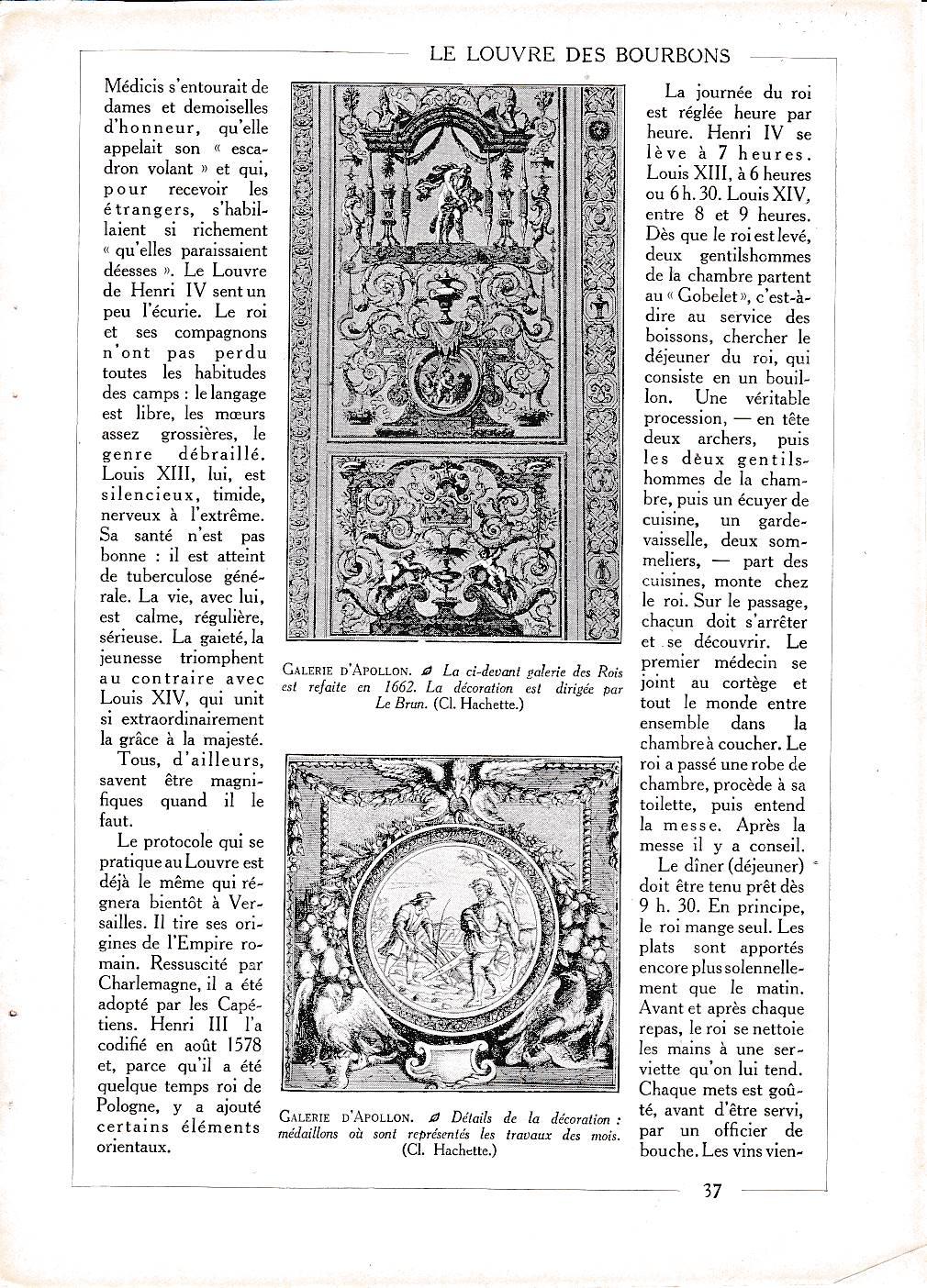 LAMINA 30019: Galeria d Apollon de Le Brun