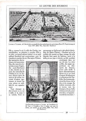 LAMINA 30020: Louvre y Tullerias idea union de Louis XIV