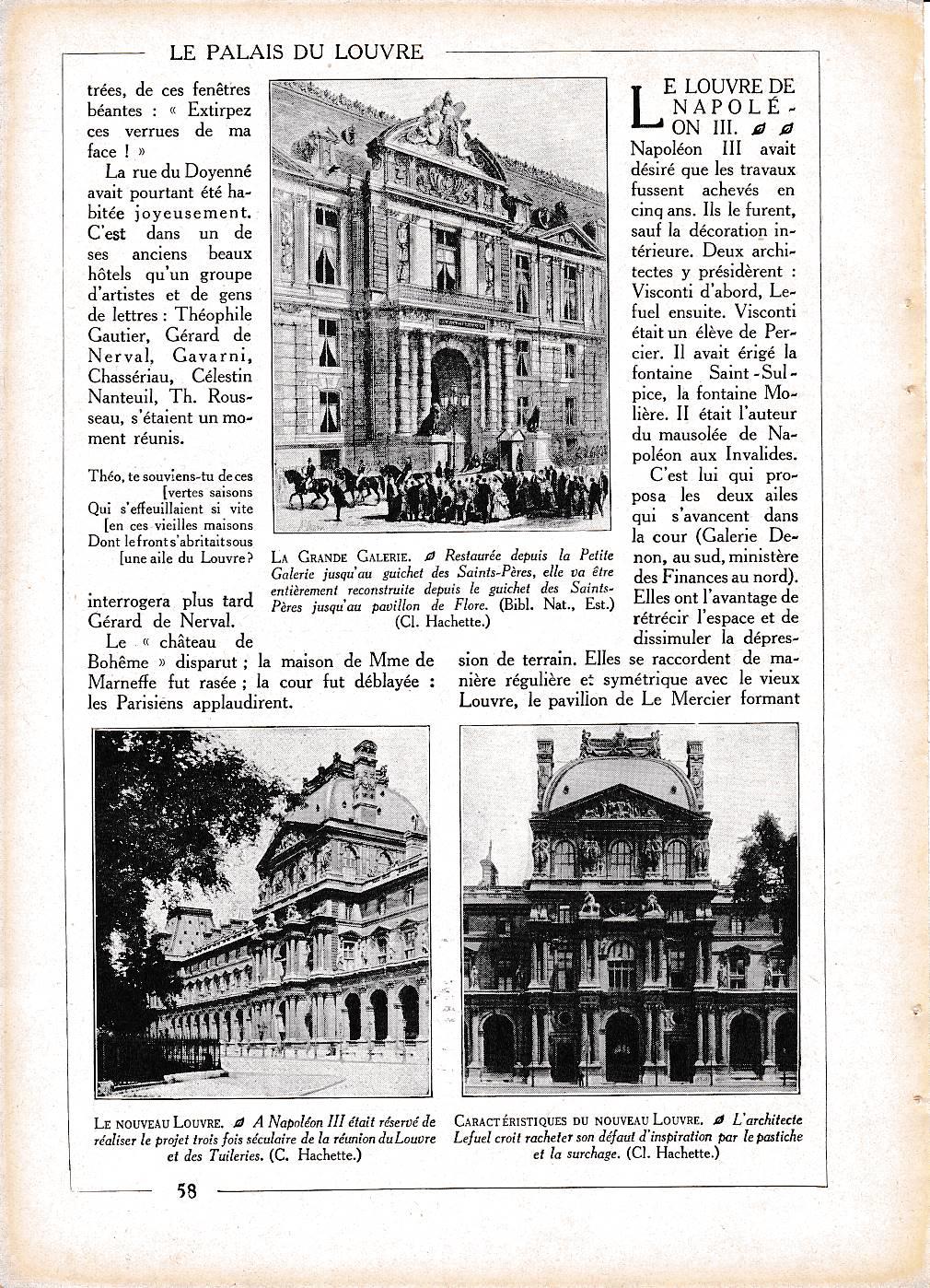LAMINA 30029: La Gran Galeria y el nuevo Louvre de Napoleon III