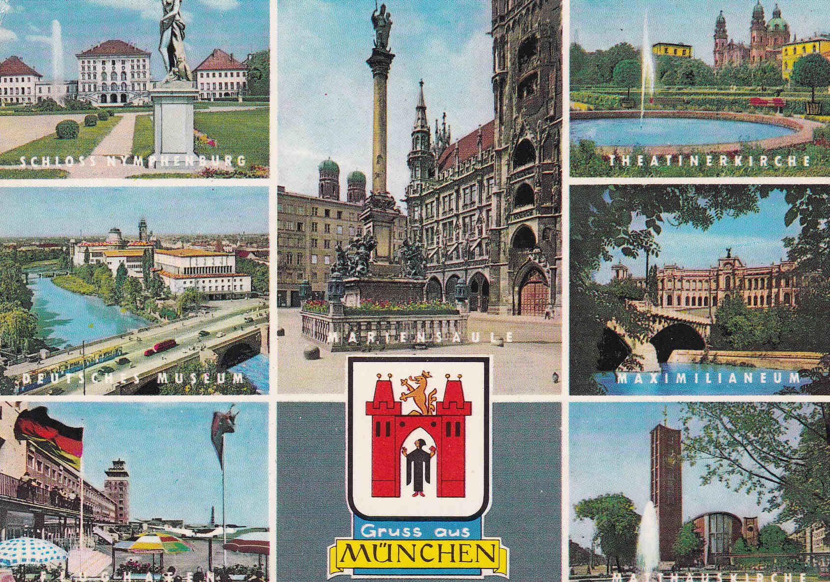 POSTAL 18564: Gruss auus Munchen