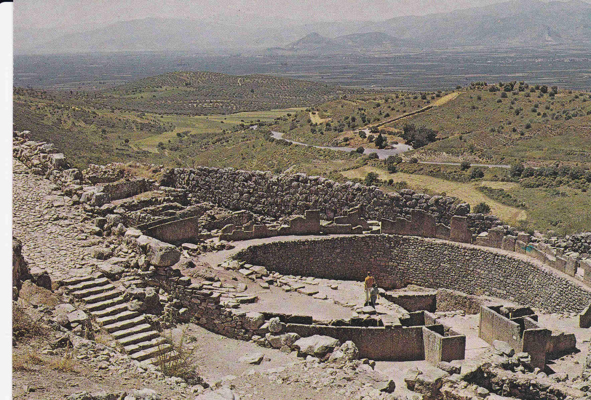 POSTAL 18585:Grecia  Mycenes el circulo