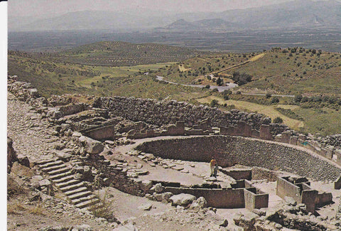 POSTAL 18585:Grecia  Mycenes el circulo