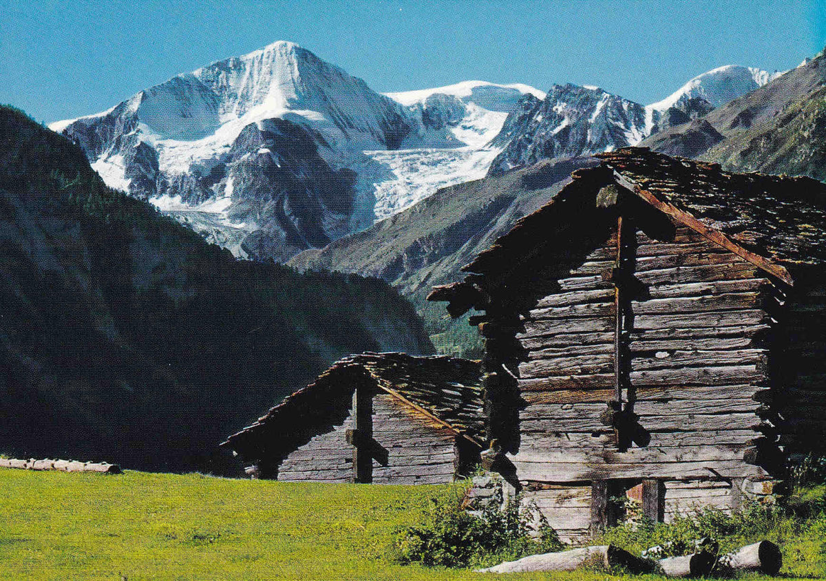 POSTAL 18587: Mazots du Val d Herens avec le Pigne d Arolls