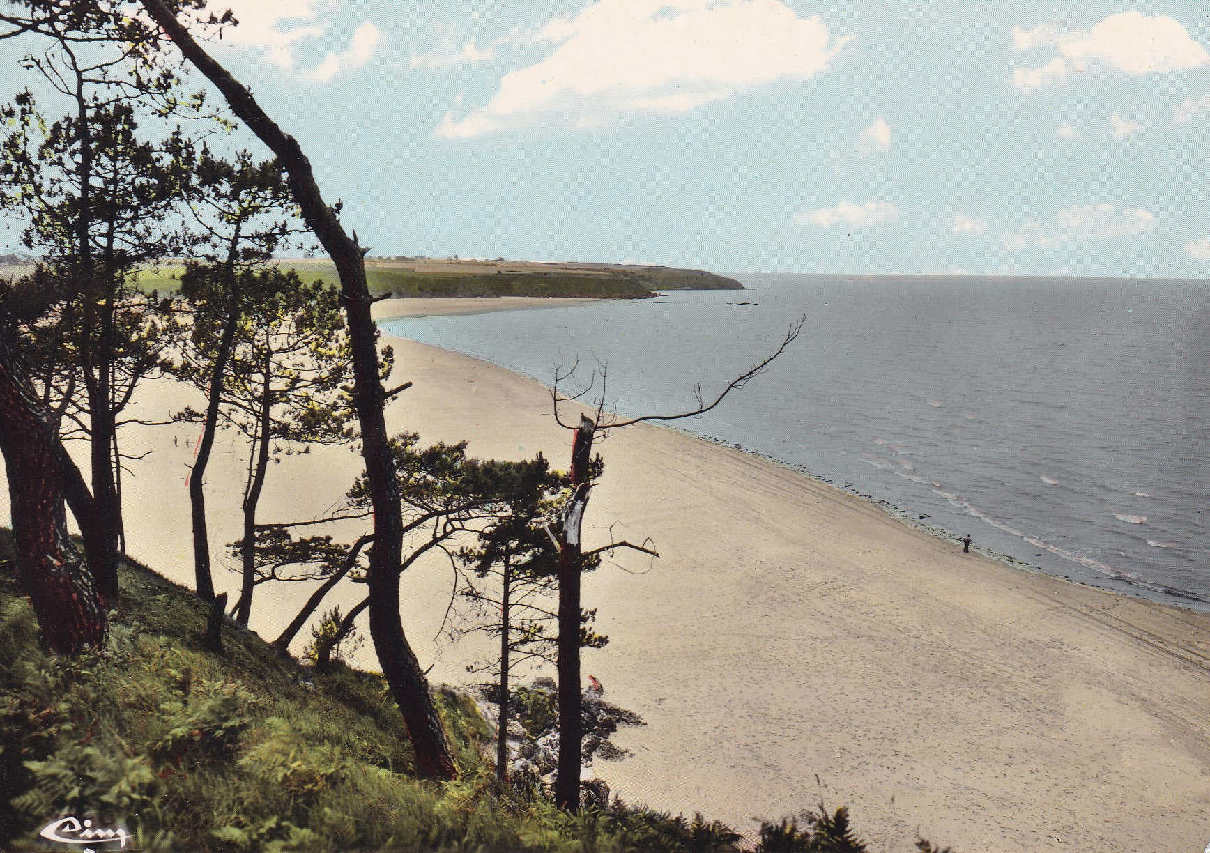 POSTAL 18596: Plage de Bon Abri Hillion