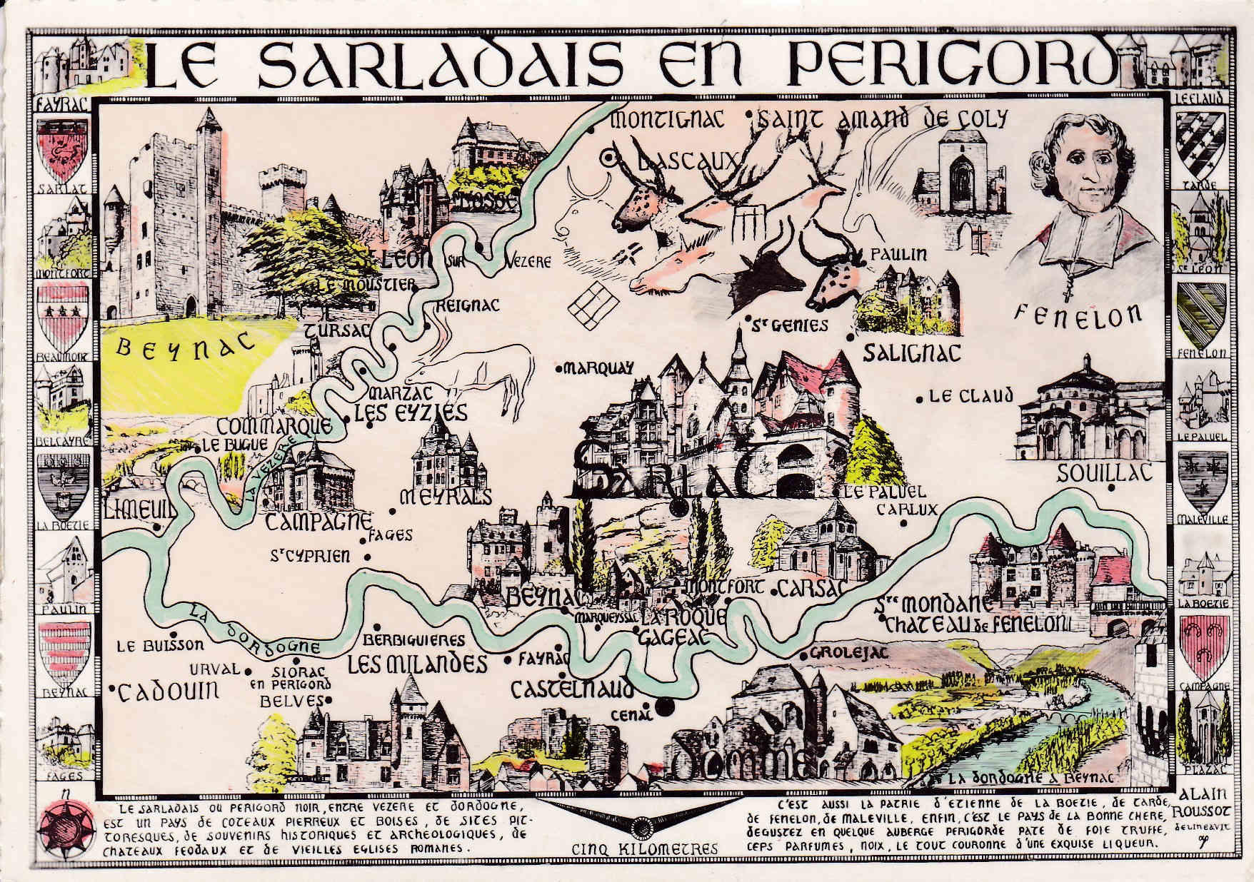 POSTAL 18607: Le sarladais en Perigord