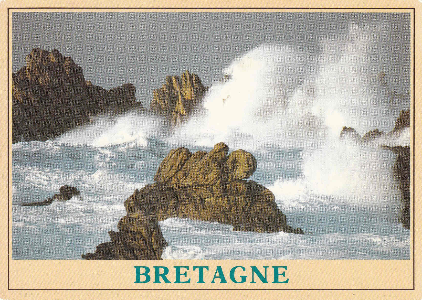 POSTAL 18609: Tempete sur la cote Bretonne