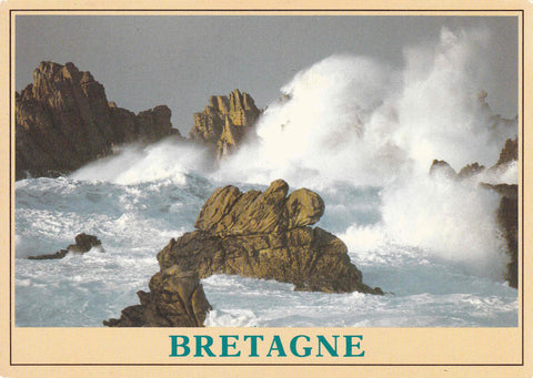 POSTAL 18609: Tempete sur la cote Bretonne